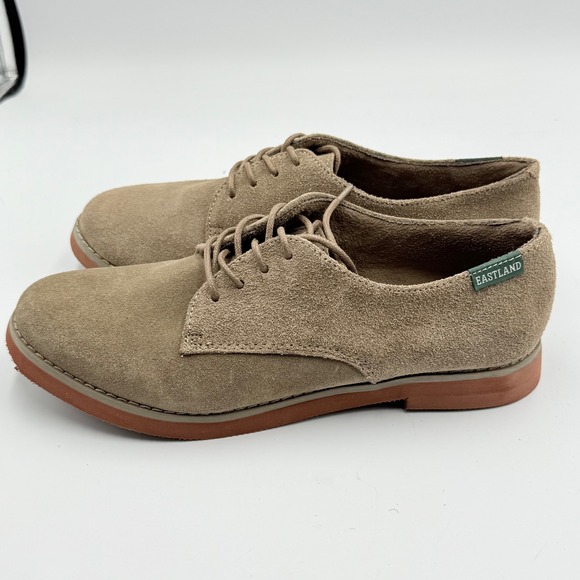 Eastland Women's Bucksport Suede Derby Shoes Tan Size 8M Style 3949-29 NWOB - Picture 4 of 8